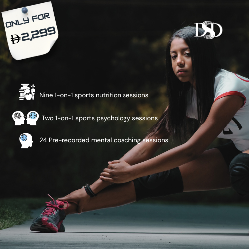 DXB Sports District Performance Pack – sports nutrition and mental coaching program for young athletes in Dubai